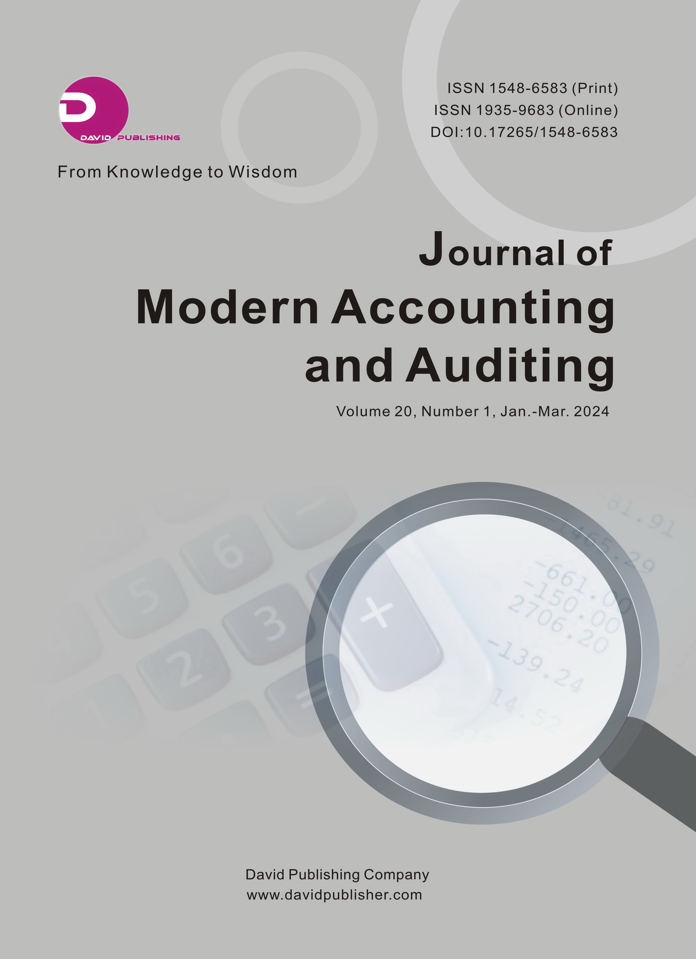 Journal of Modern Accounting and Auditing